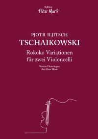 Notenheft Rokoko Variationen für zwei Violoncelli